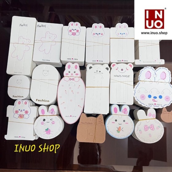 Tarjeta y bolsas para accesorios de cabello ,1 Qty=100 piezas